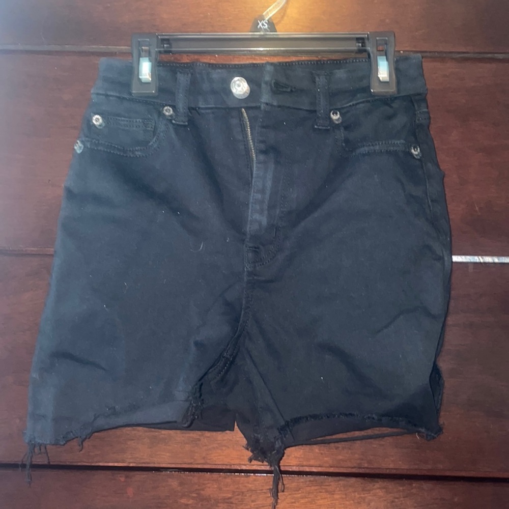 Black american eagle jean shorts